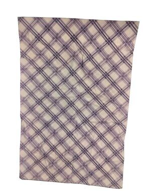 Queen Pillowcase Lavender Purple Plaid Sears Roebuck USA 42x36